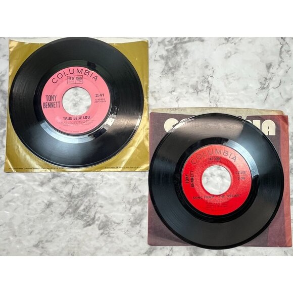 Tony Bennett 45 Record Lot of 10 Easy Listening Pop The Summer Knows - Picture 7 of 7